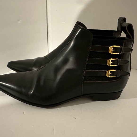 GUCCI Mens Cordovan Lux Leather Ankle Boot Black Size 38 EU - Picture 3 of 9